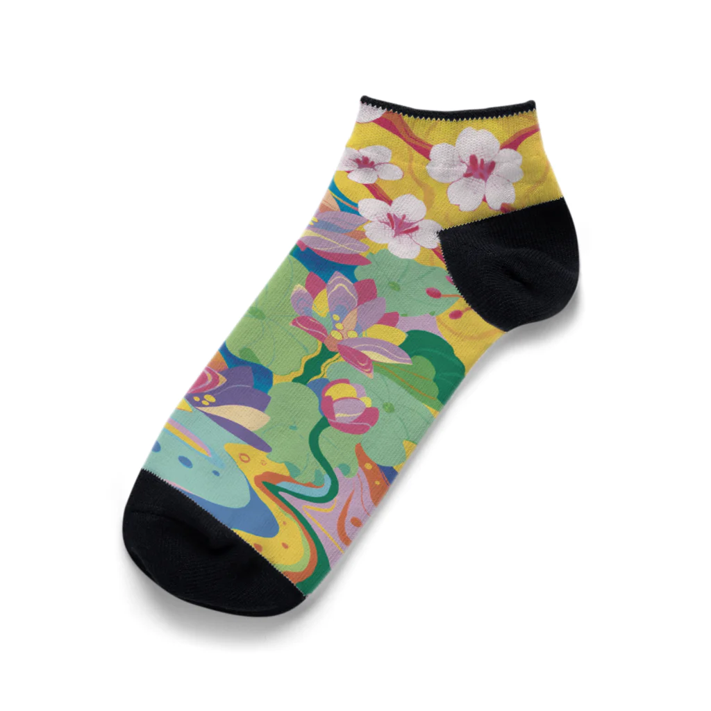 森山桜の極楽 Ankle Socks