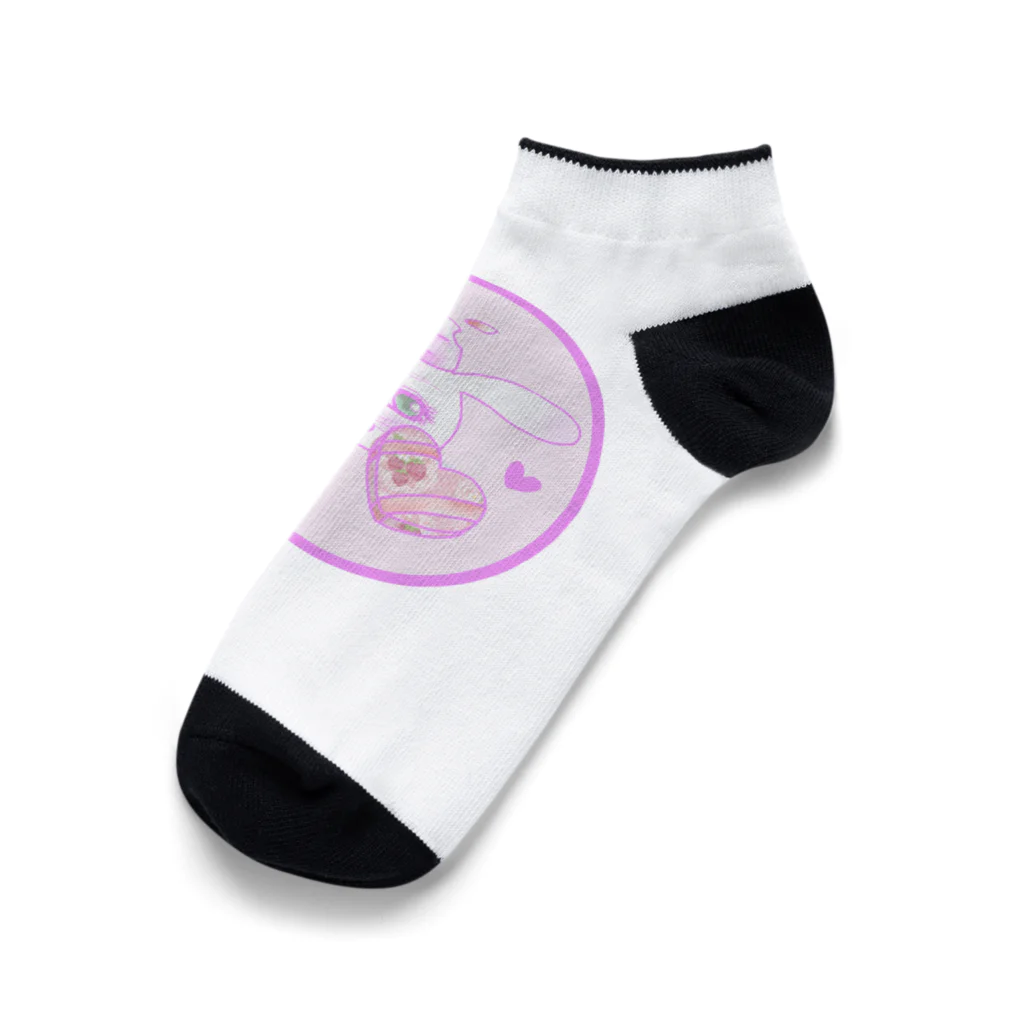 Rabbitflowerの♥らびこ♥バレンタイン Ankle Socks