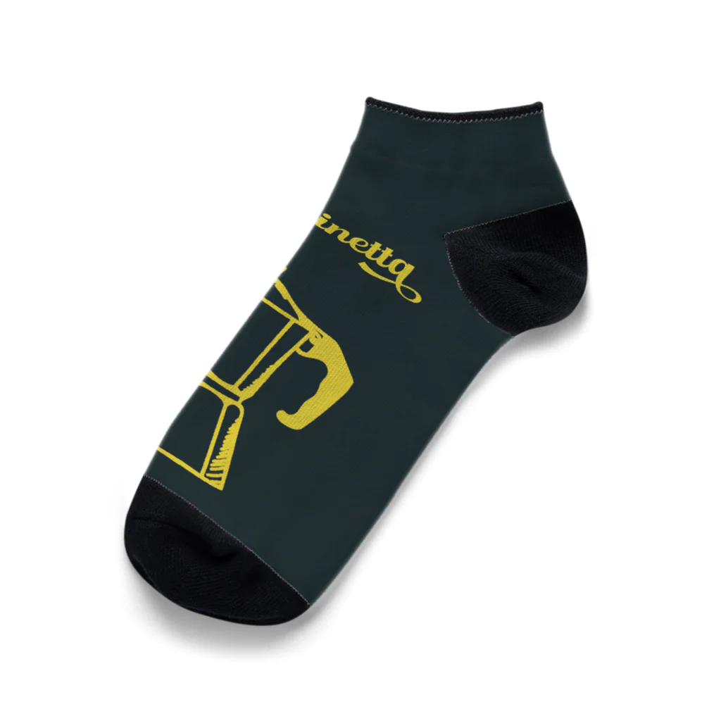 かえる商店のmacchinetta yellow Ankle Socks