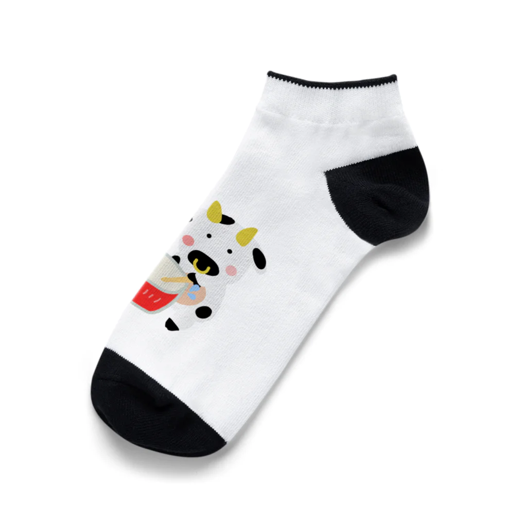 川上牧場のより子さんデザイン Ankle Socks