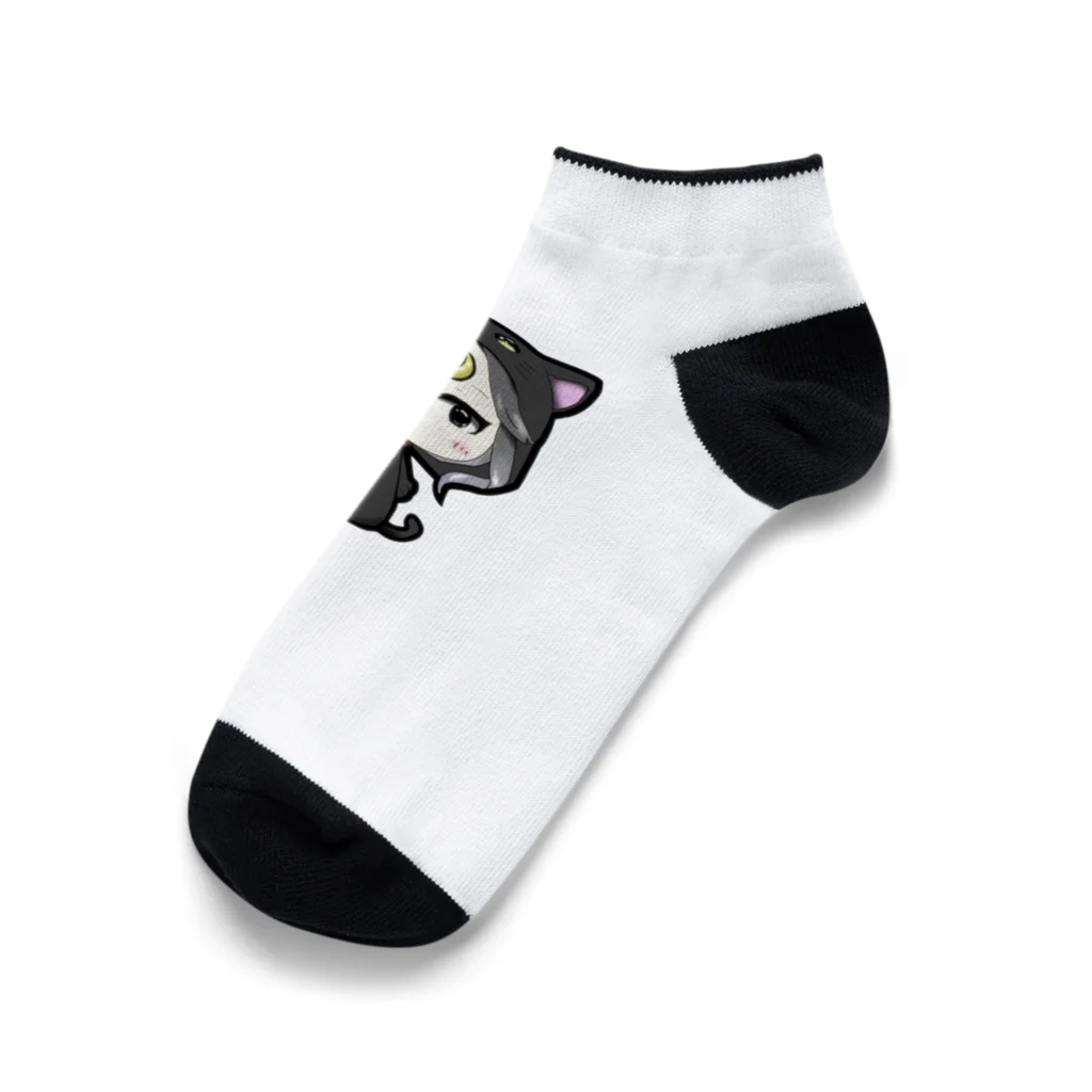 さわでぃあのさわでぃあ🌙黒猫バージョン Ankle Socks