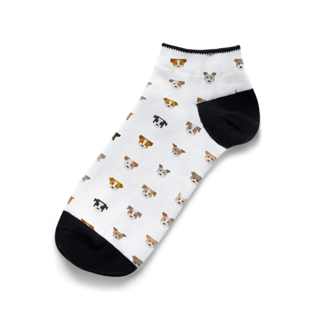 ゆいたっく／犬イラストのJack Russell Terrier Ankle Socks