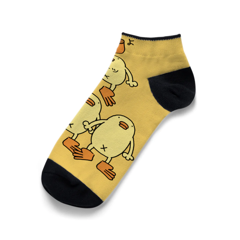 ぴょろりんちょ🐤のひよこ人間ぴよのくるぶしソックス Ankle Socks