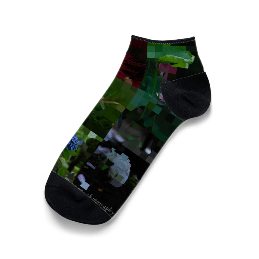 msuzuphotoの鮮やかFlowers Ankle Socks