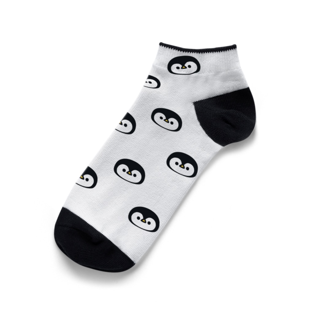 DECORの心くばりペンギン　お顔がいっぱいver.  Ankle Socks