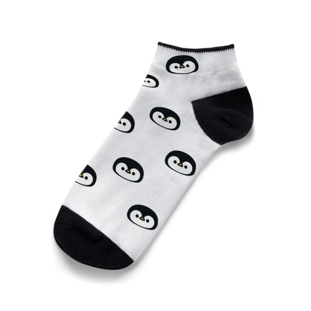 DECORの心くばりペンギン　お顔がいっぱいver.  Ankle Socks