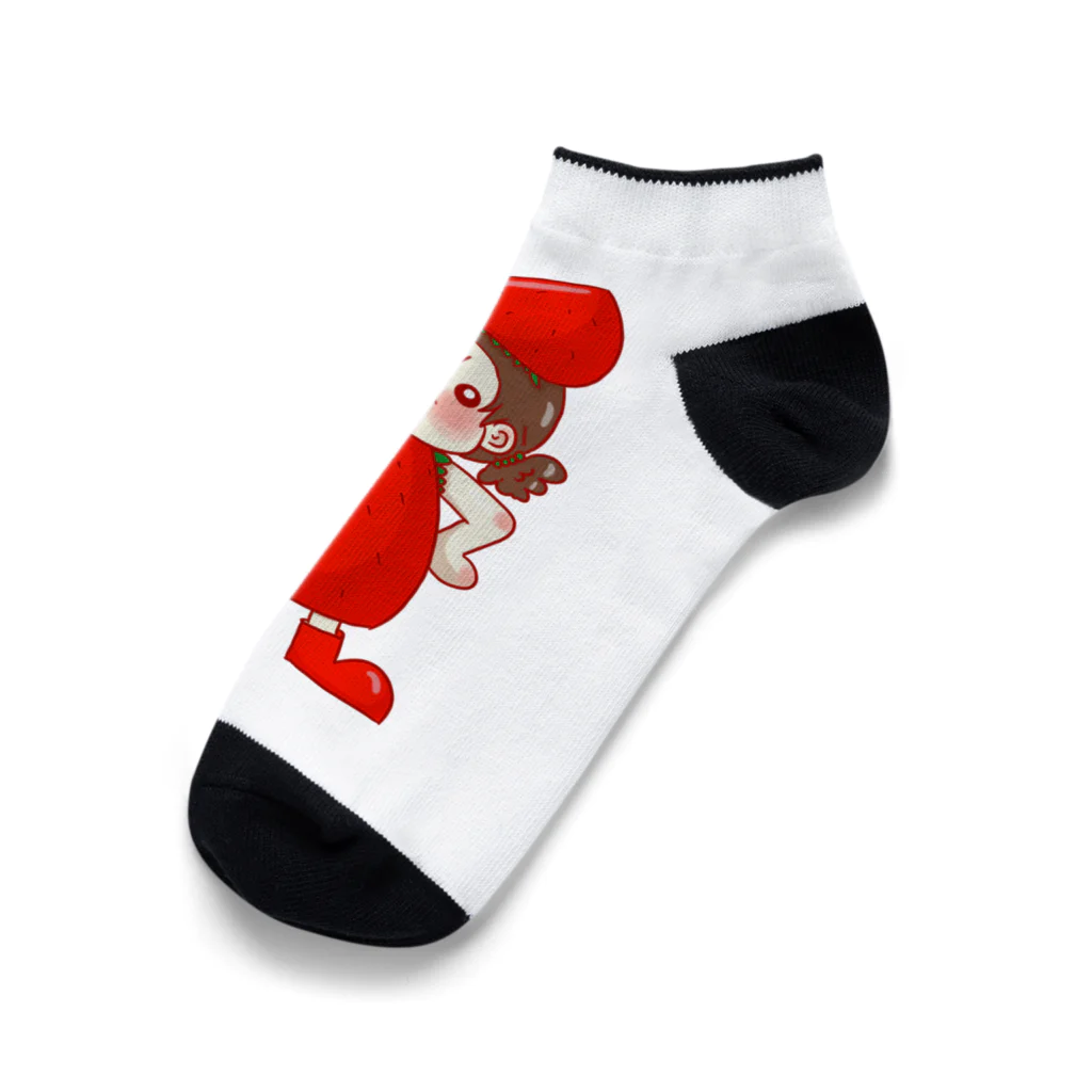 よしりん*ﾟのイチゴが好きすぎてイチゴになりたい女の子 Ankle Socks