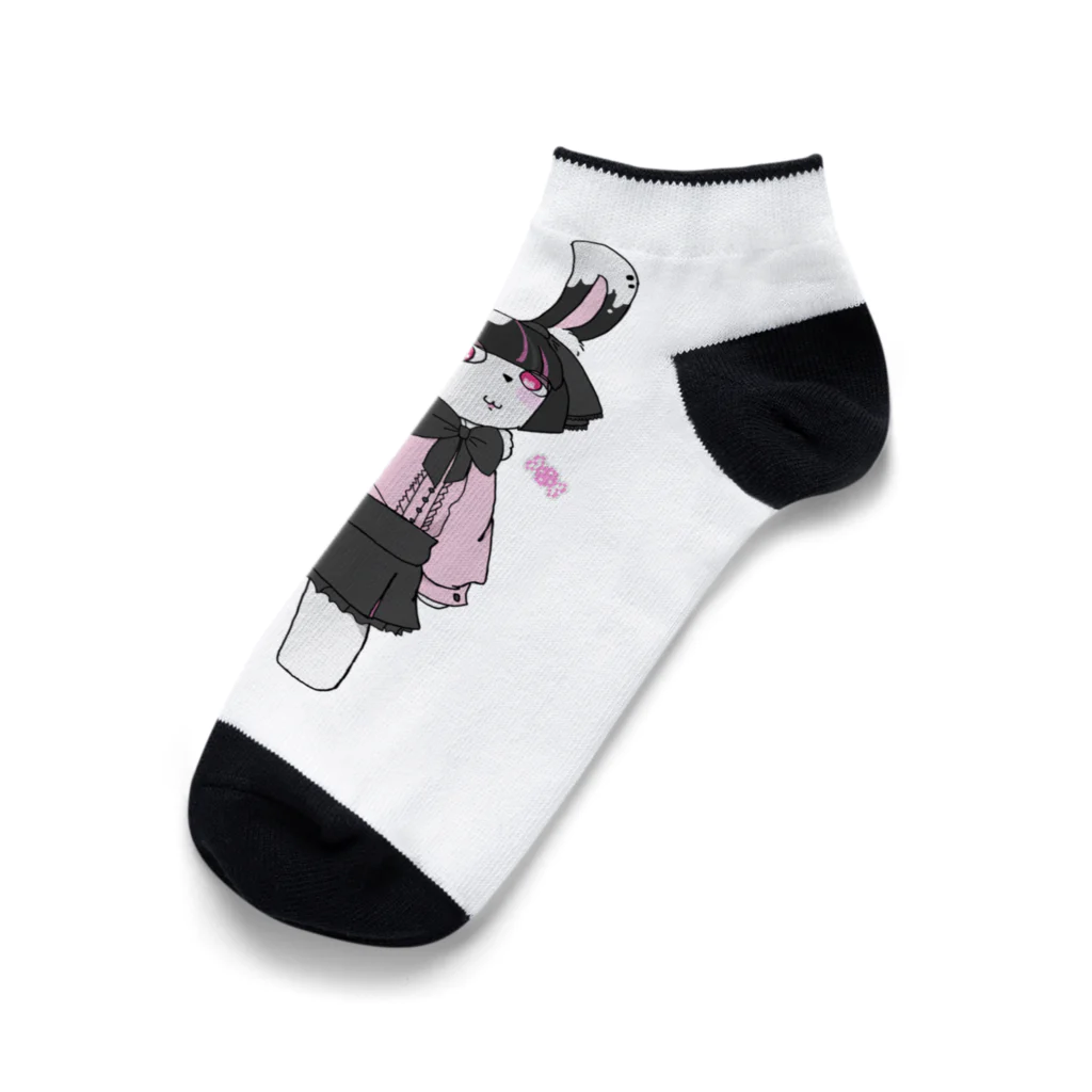 ねこしっぽ。の🍓ちゃん Ankle Socks