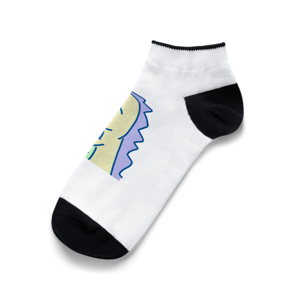 ぶらっくぺっぱーのきょうりゅう ゆるんる Ankle Socks