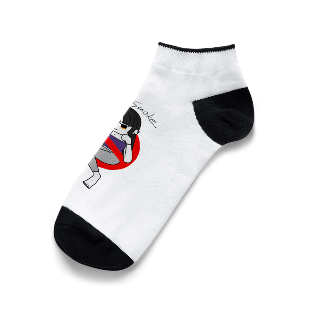 犬カマキリのDO NOT SMOKE Ankle Socks