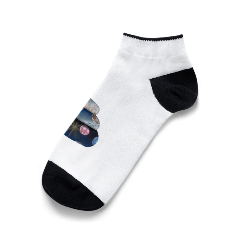 宇宙うんこ のマッキー愛してるうんこ Ankle Socks