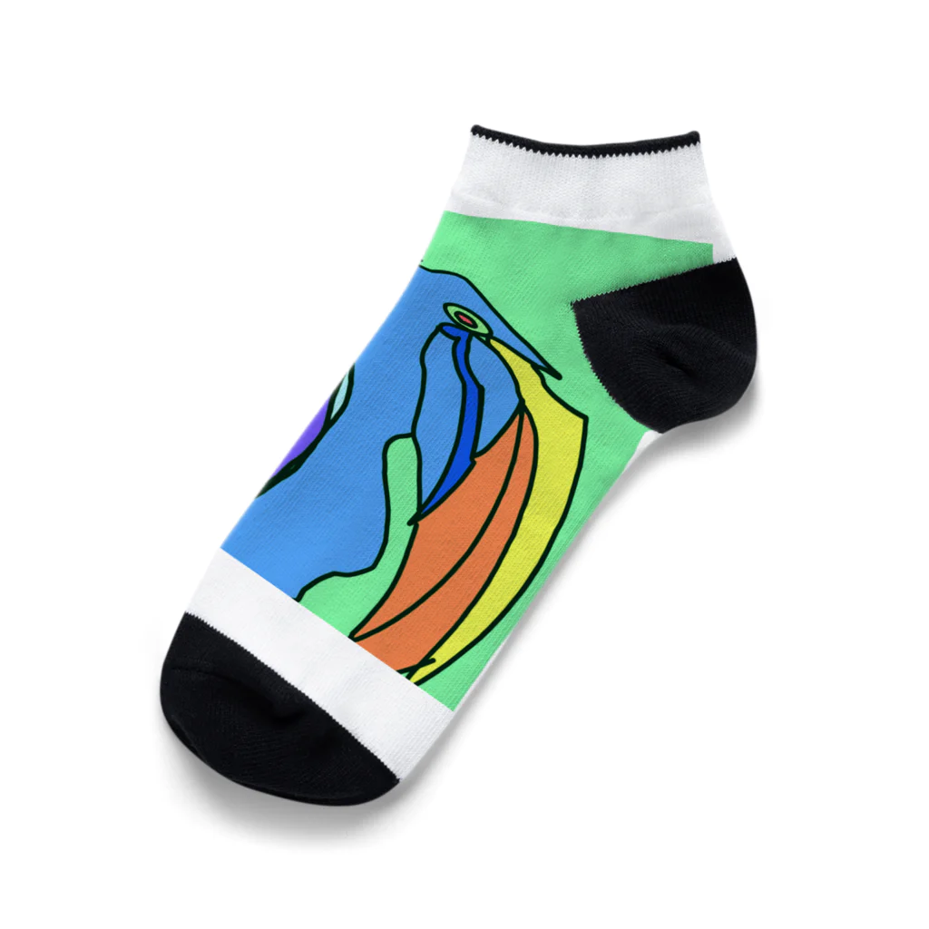 ナマガワキのハシビロコウ1 Ankle Socks