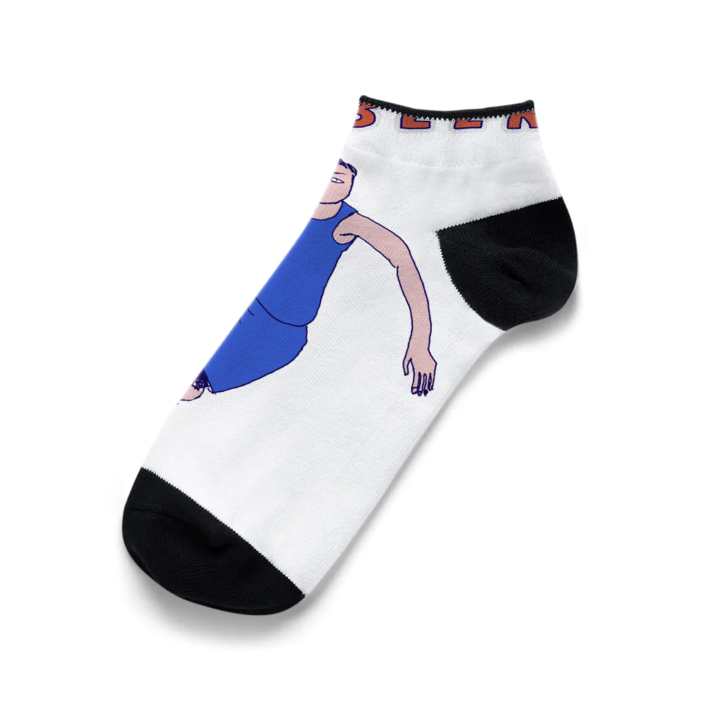 NIKORASU GOのバスケットデザイン「ドリブラー」＜英語バージョン＞＜tシャツ　パーカー　スウェット　ETC＞ Ankle Socks