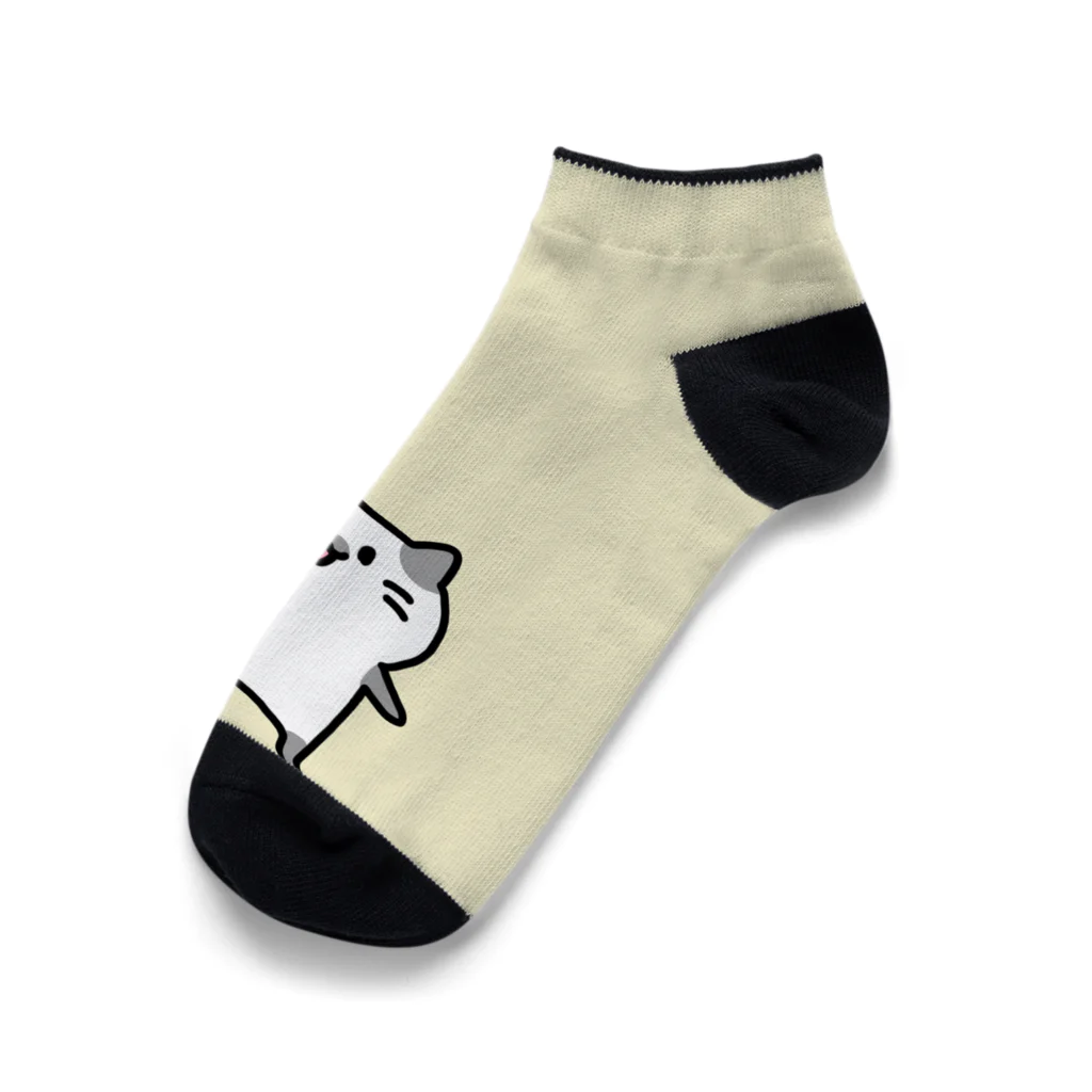 あすか一族の販売屋さんのhey!ねこ靴下 Ankle Socks