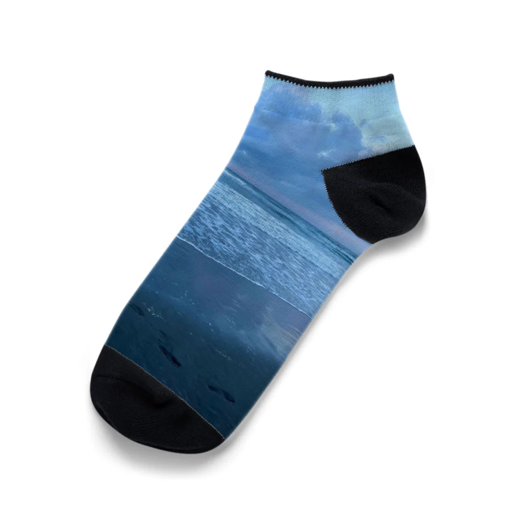 豊風本舗の夏の九十九里浜の浜辺　３ Ankle Socks