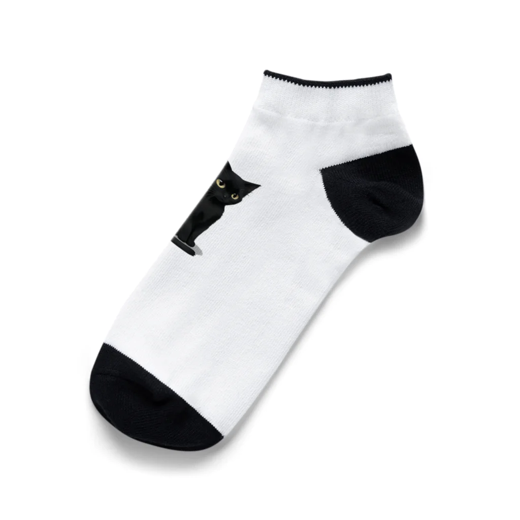 まだ名前はないの黒猫ボッチ Ankle Socks