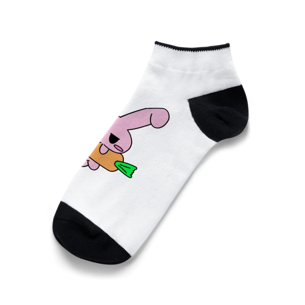 ムスっと！のムスっとうさちゃん Ankle Socks