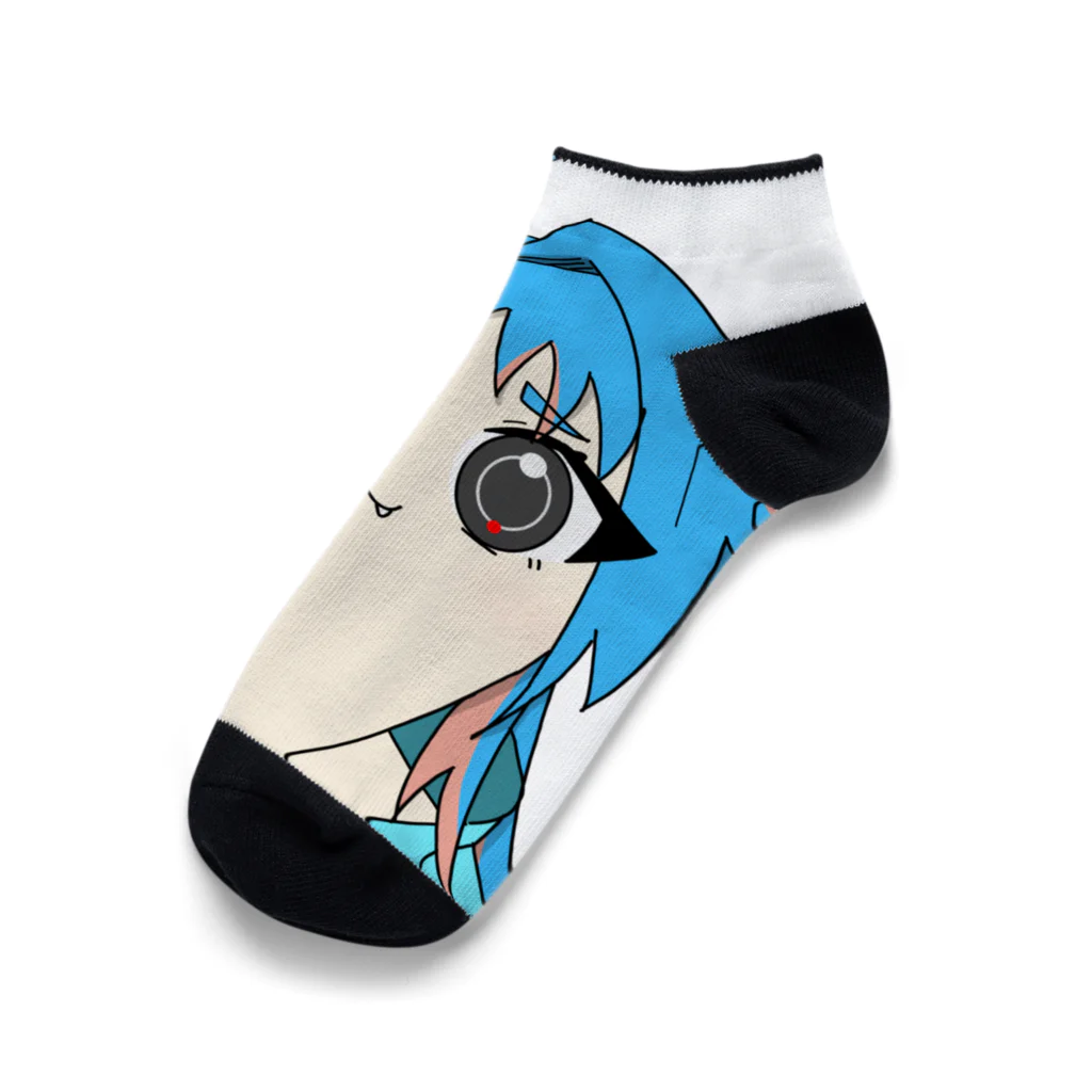 雲丹川 かがりの履くと顎が伸びるくつした Ankle Socks