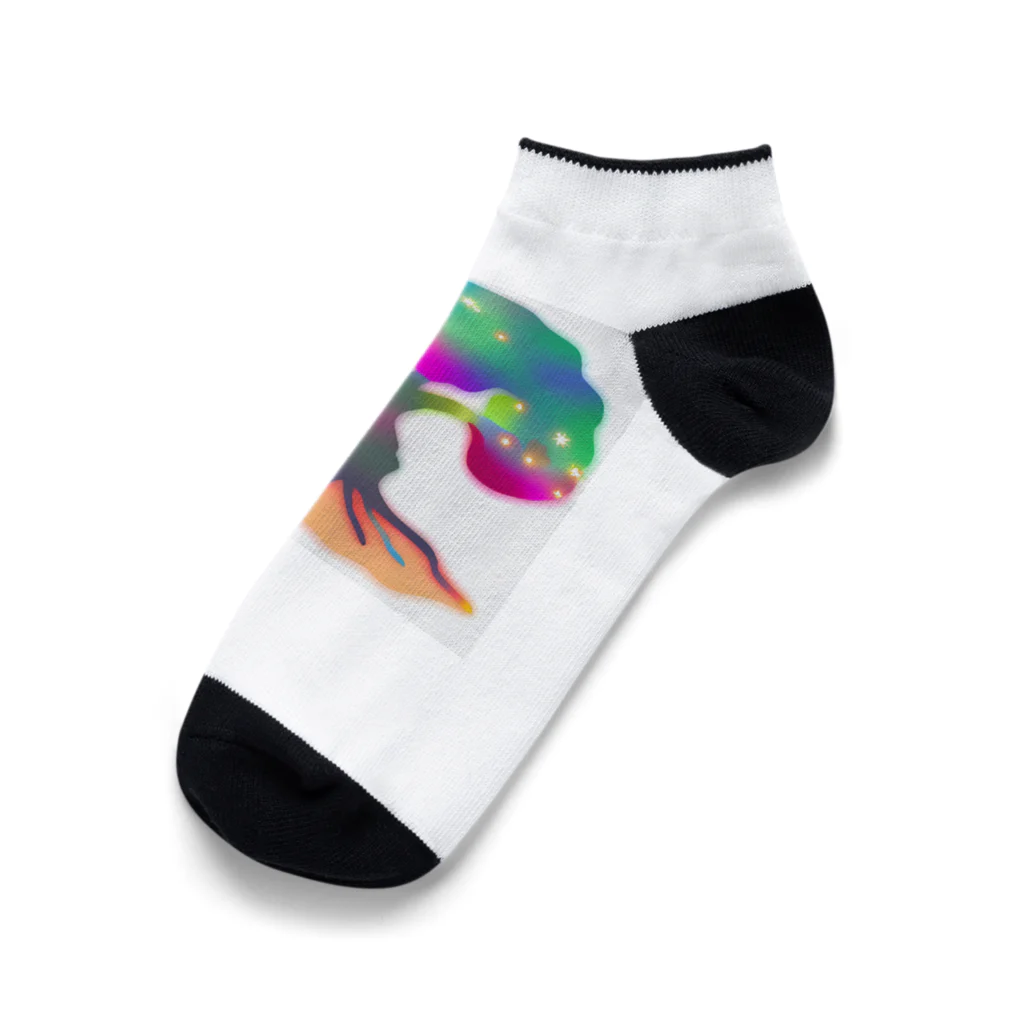 Kuronicoのレインボーガジュマル Ankle Socks