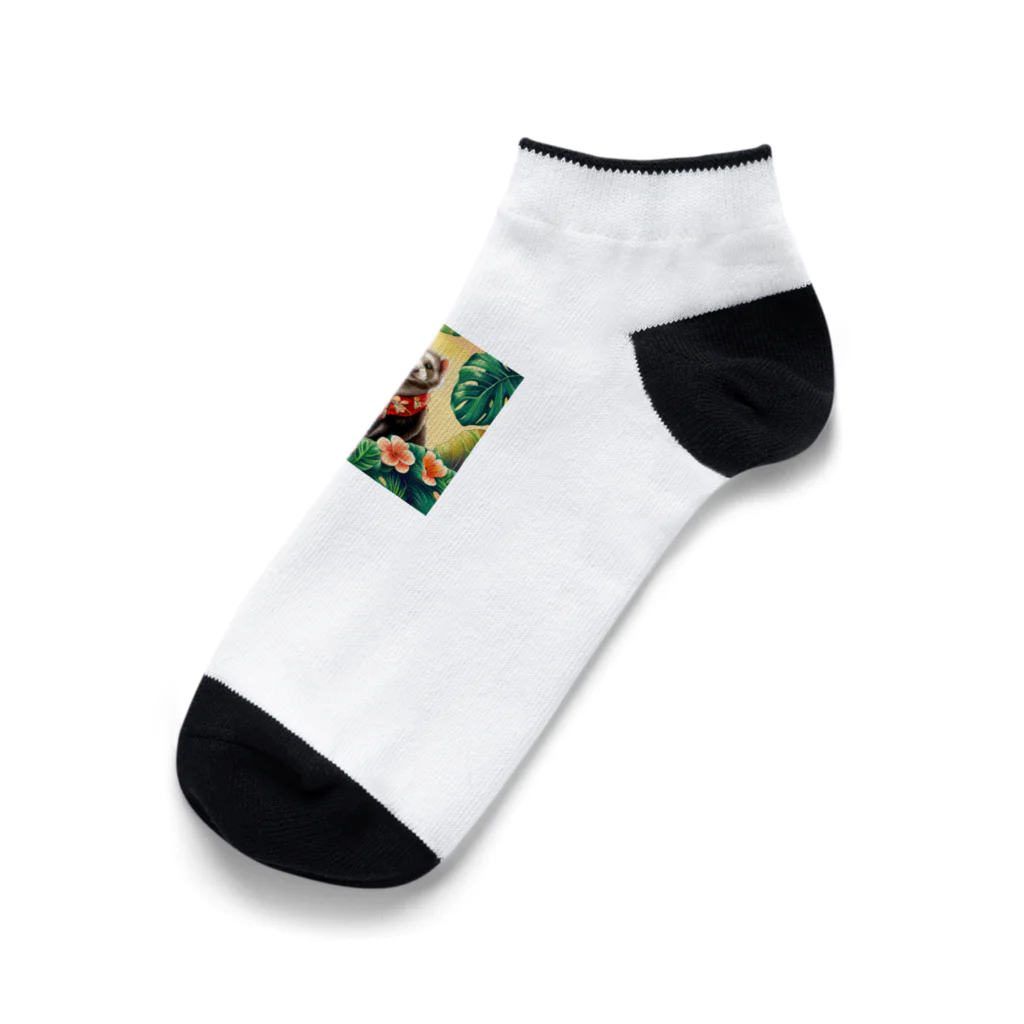 Ferret Martのアロハフェレット Ankle Socks