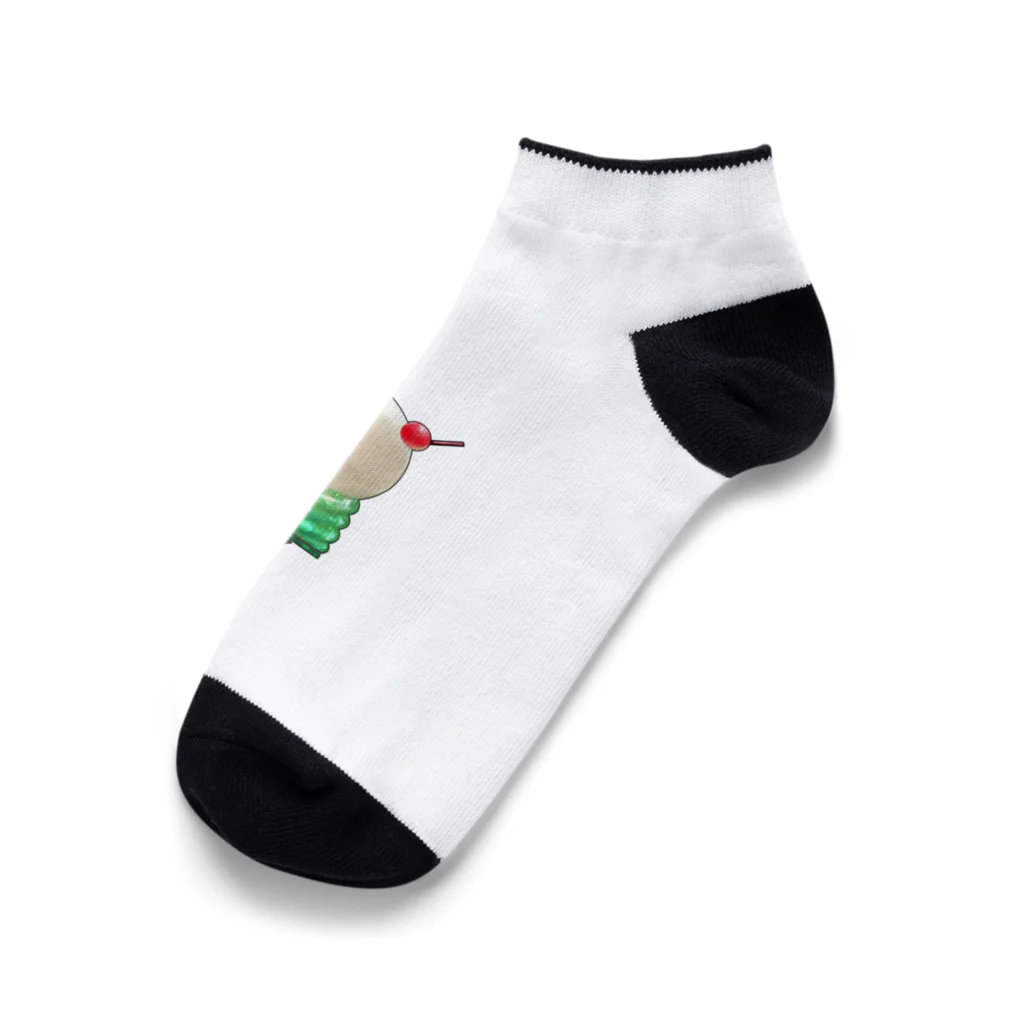 :*:.｡.:*幸せ結び:*:.｡.:*のクリームソーダが電球ソーダ Ankle Socks