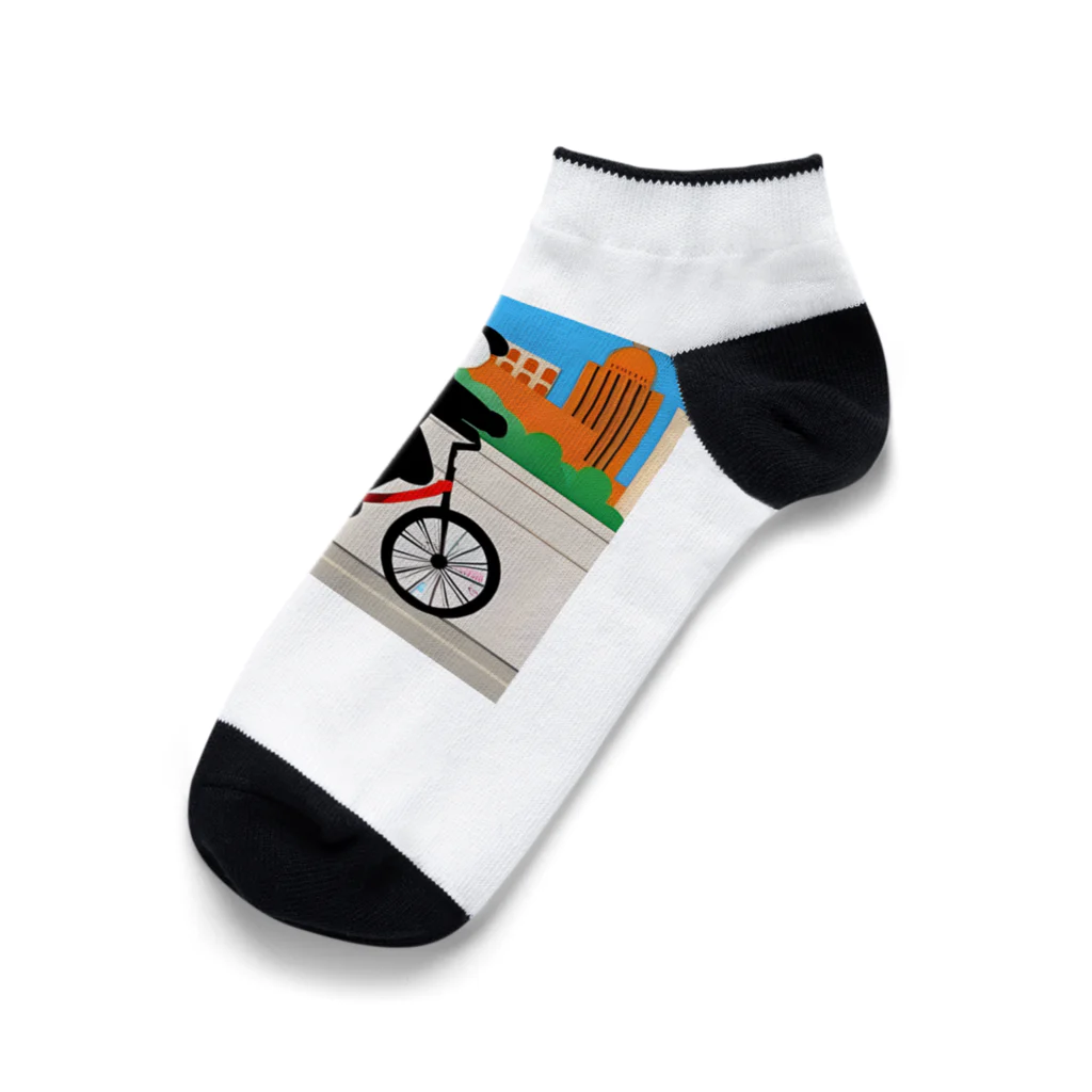 Send8の軽快パンダ Ankle Socks
