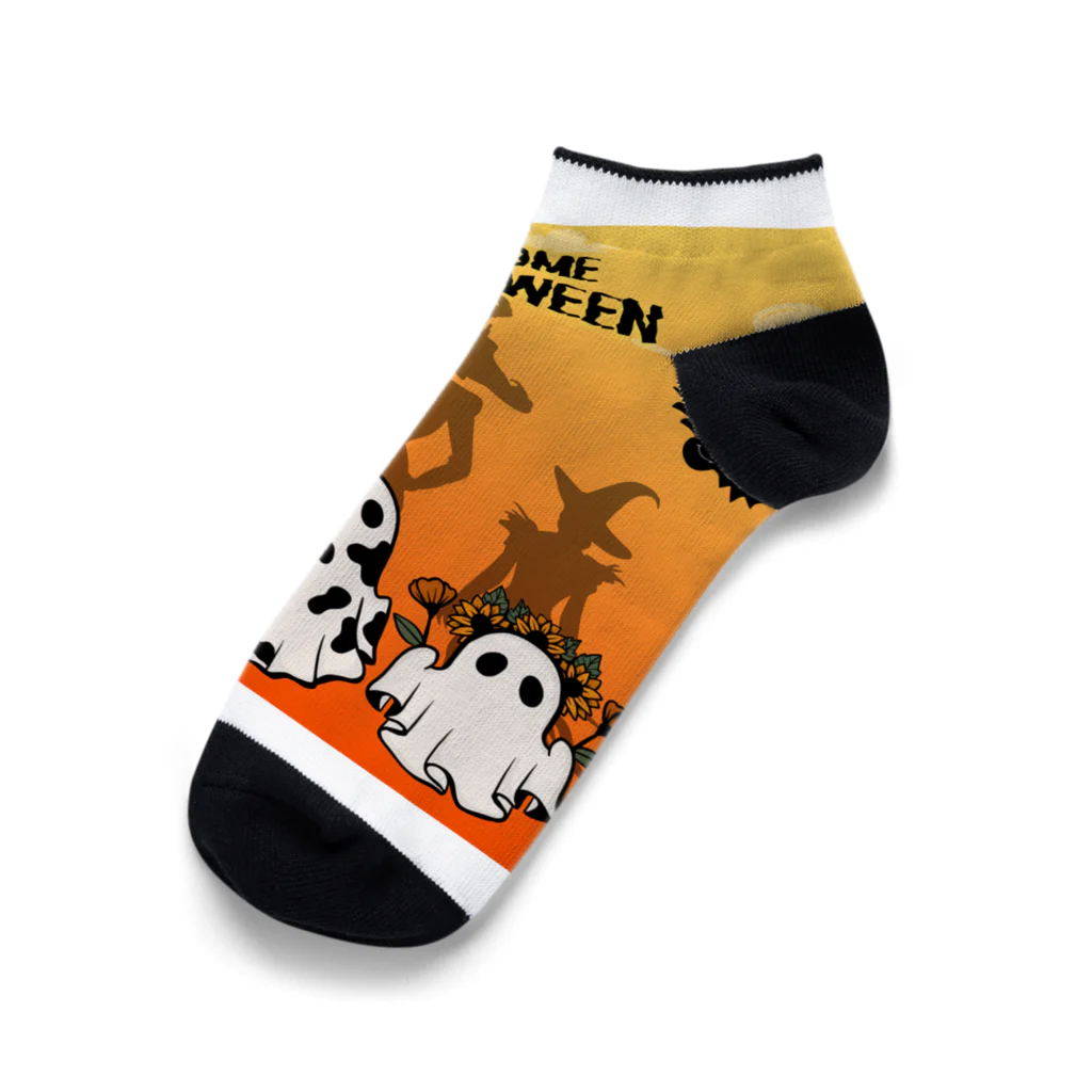 Bad Daddy at SUZURI のハロウィン 魔女シルエット Ankle Socks