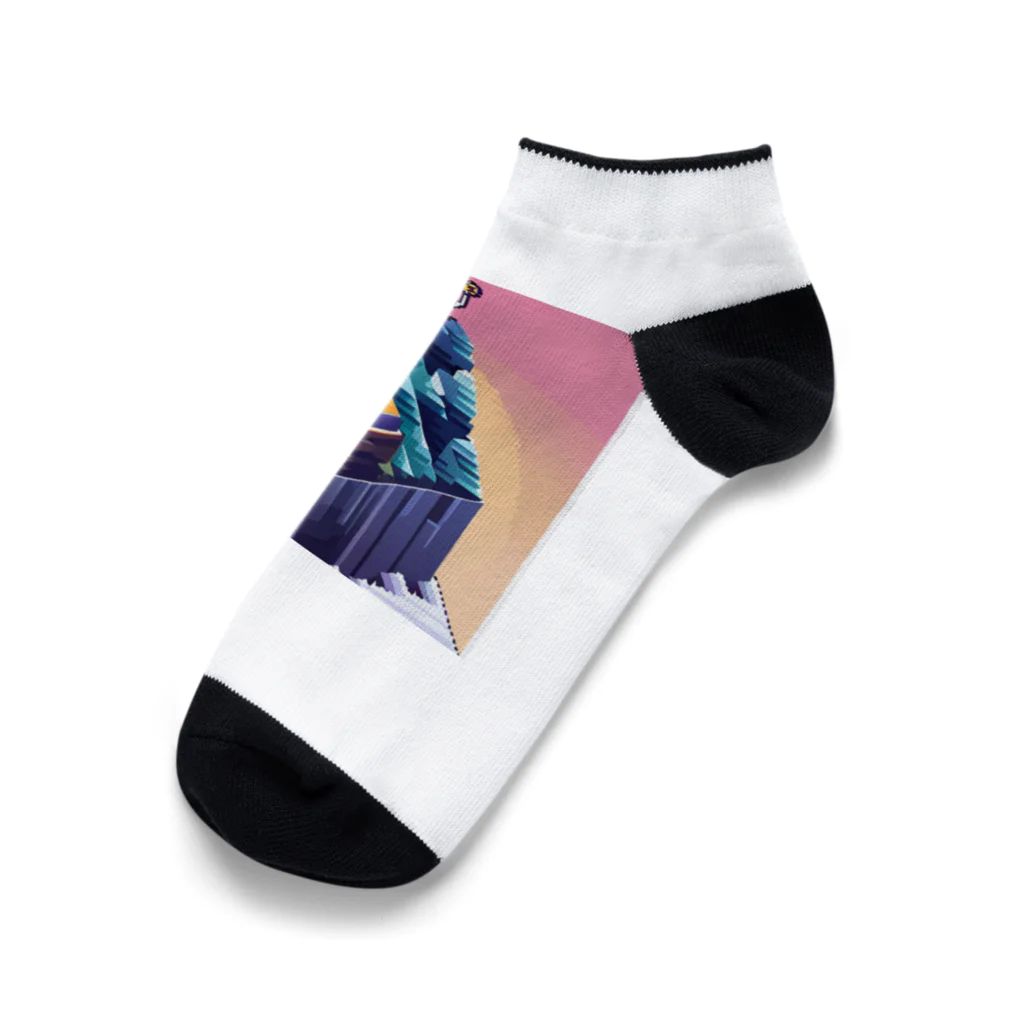 ネコピコshopのアドベンチャーキャット Ankle Socks