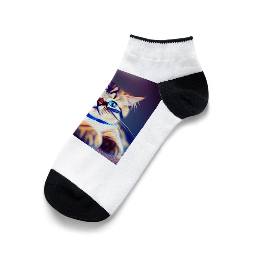 夏宮あや@線維筋痛症のかわいい猫 Ankle Socks