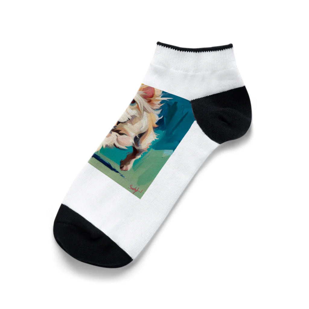 Taiwan_CreatorのRun Dog Ankle Socks