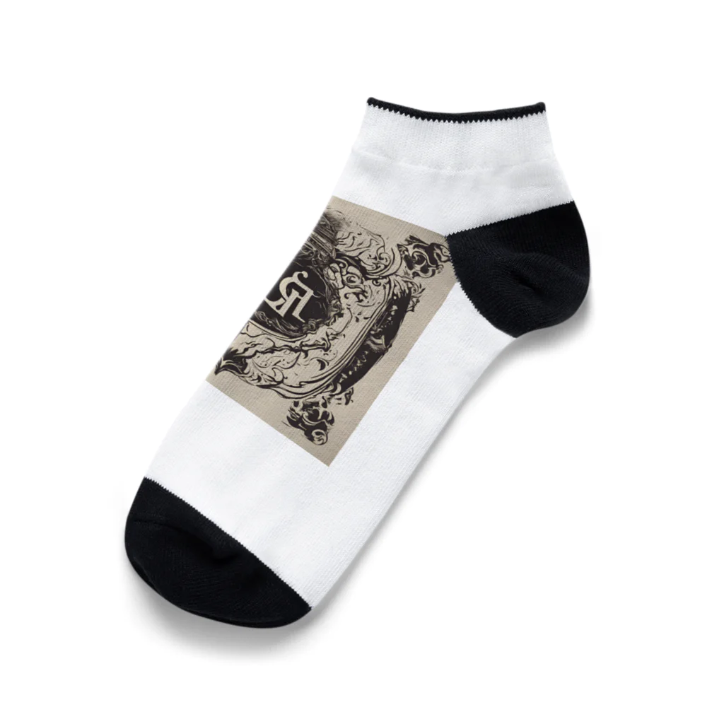 LEONの古代風ロゴ Ankle Socks