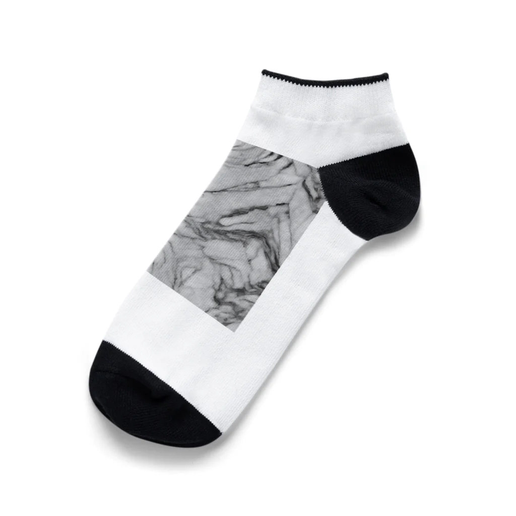 ワニが大好きなんですわの大理石 Ankle Socks