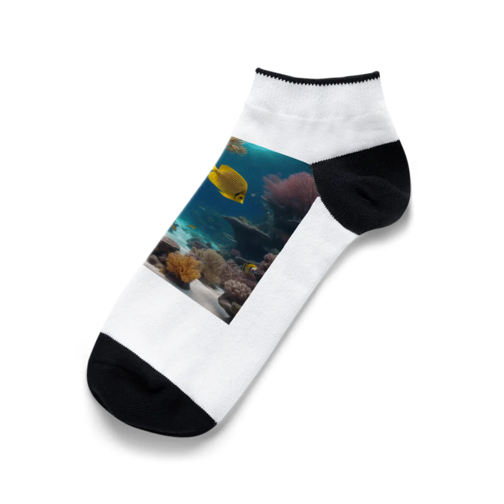 DapperMixの魚の楽園、海底の宝グッズ Ankle Socks