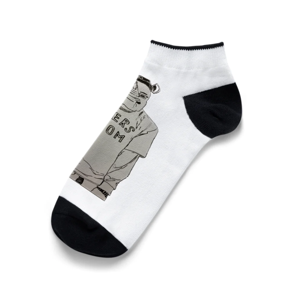 薄まったハイボールを思うのカジュアルバイクコーデのサイ人間 Ankle Socks