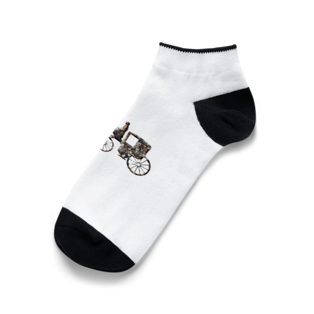 mumusの馬車　stone Ankle Socks