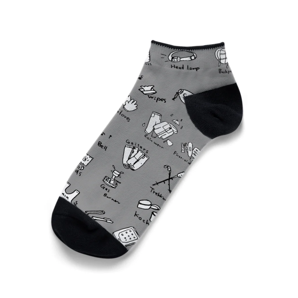 M.L.Merの山用品リスト！？グレー Ankle Socks