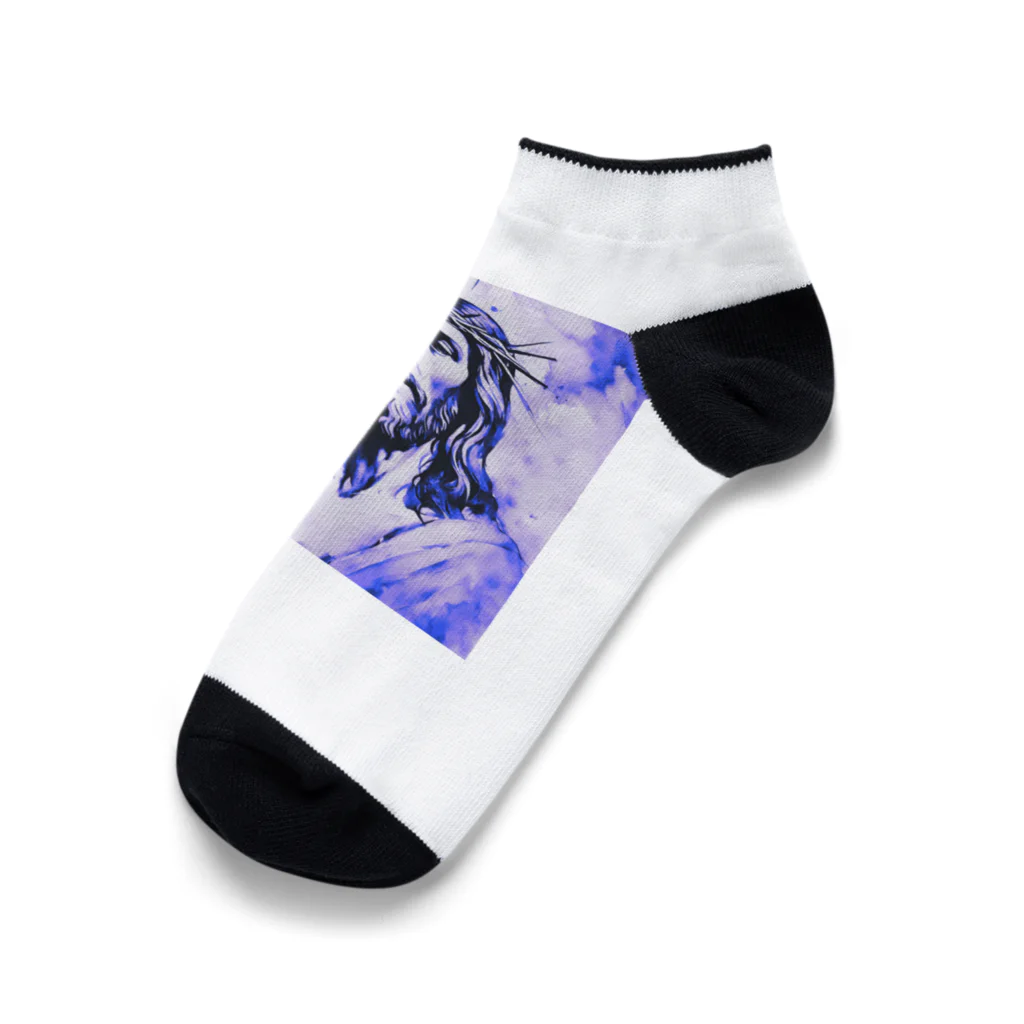 0024aquaのキリスト@2 Ankle Socks