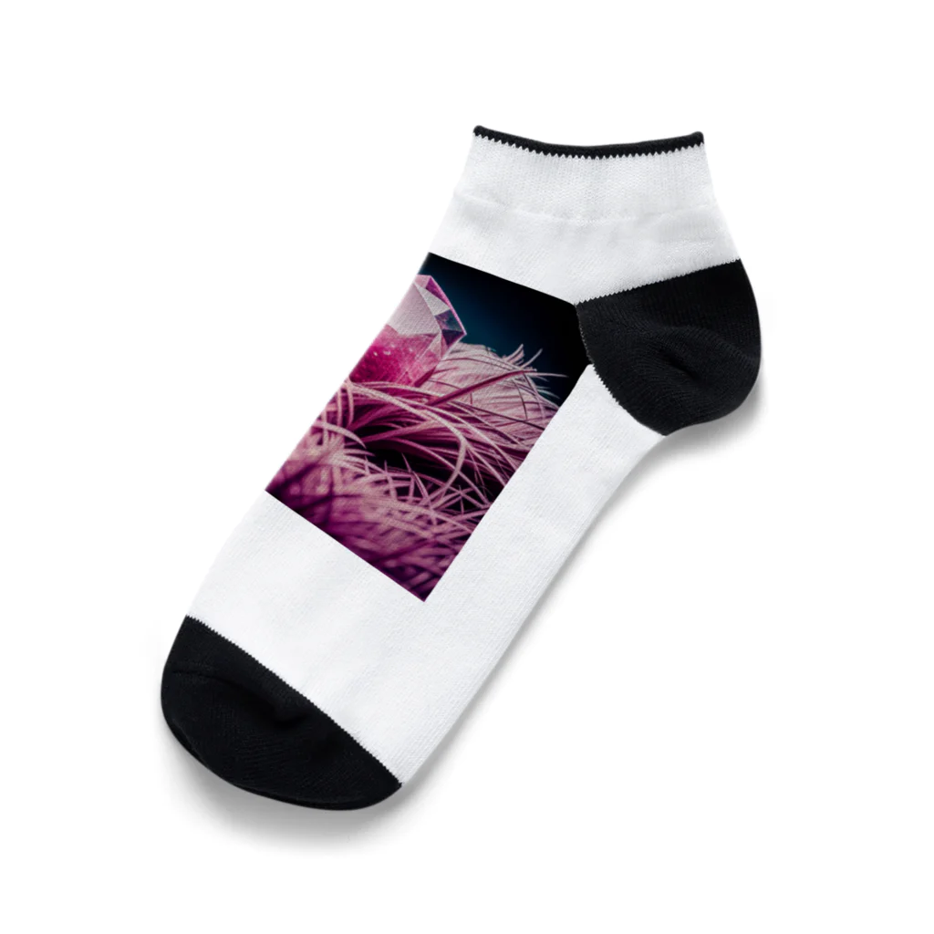 teru8376のピンクサファイア Ankle Socks