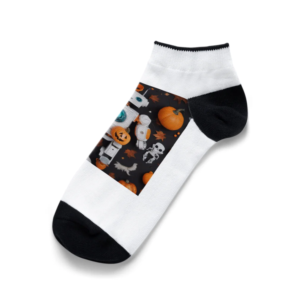 ToToMoの【ハロウィン】ロボット Ankle Socks