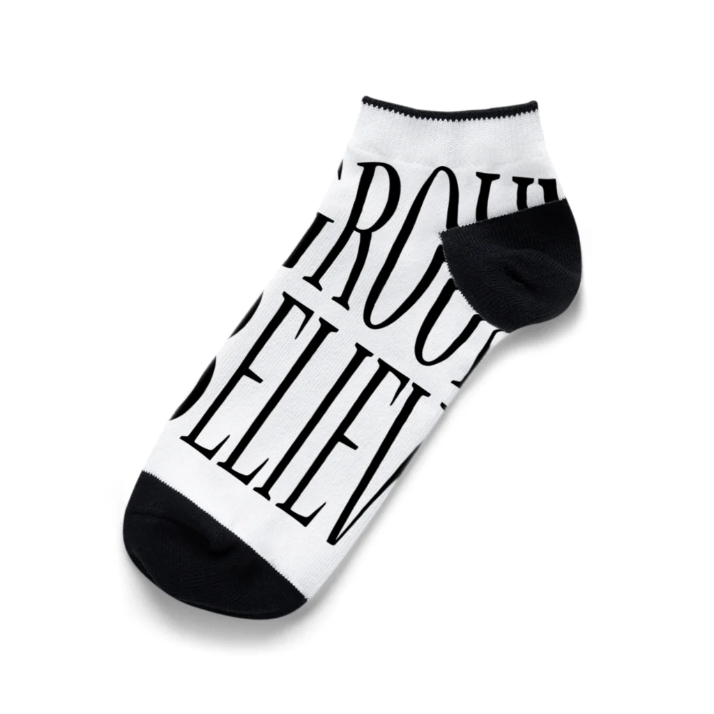 BLACK SHEEP ORIGIN SUZURI SHOPのUNDERGROUD DREAM BELIEVER Ankle Socks