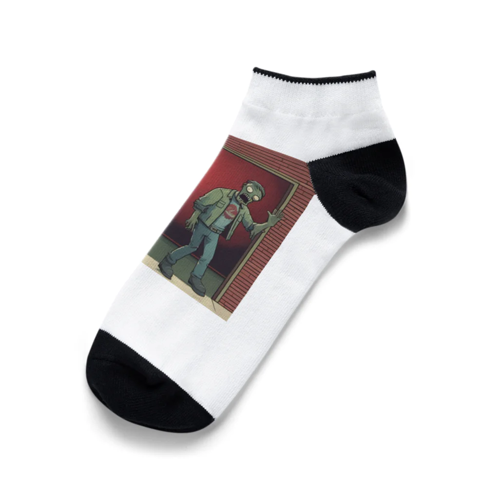 RyosukeYamamotoの侵略ゾンビ君 Ankle Socks