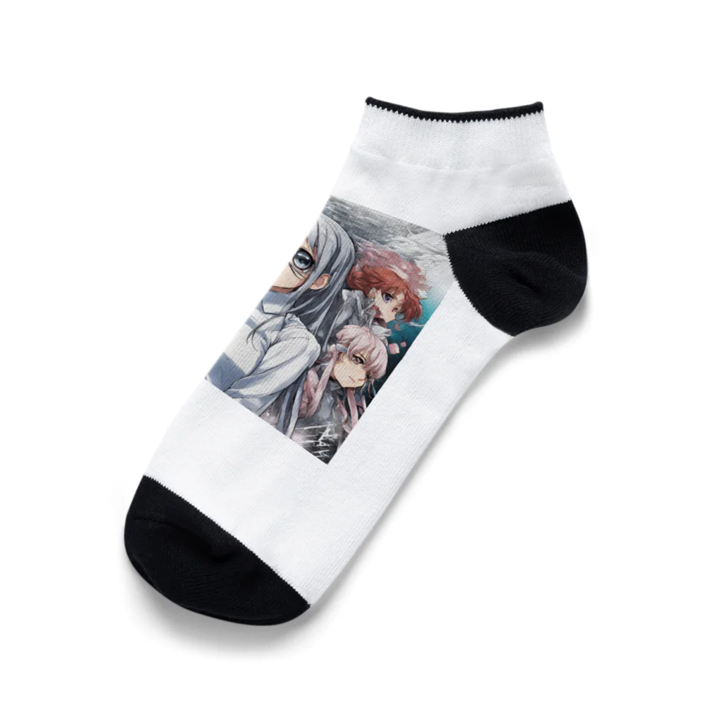 もふもふの美少女リーダーグッズ Ankle Socks