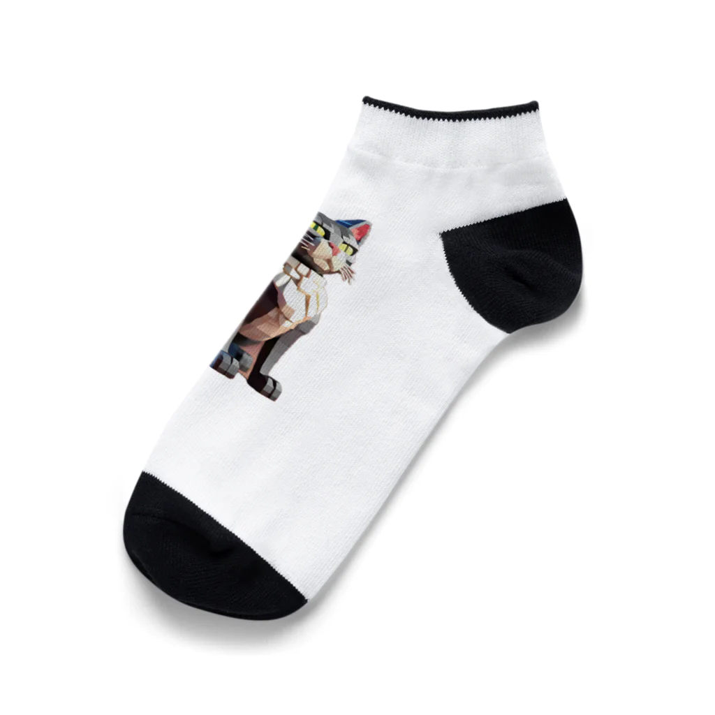 どどめの3D猫 Ankle Socks