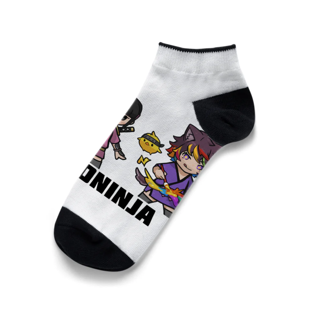 みたらし団子のふたたまちゃんのクリプトニンジャ Ankle Socks