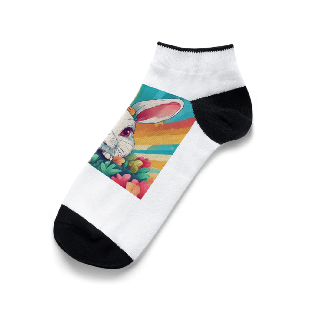 YOO1978の(*≧3≦)ウサギのグッズ Ankle Socks