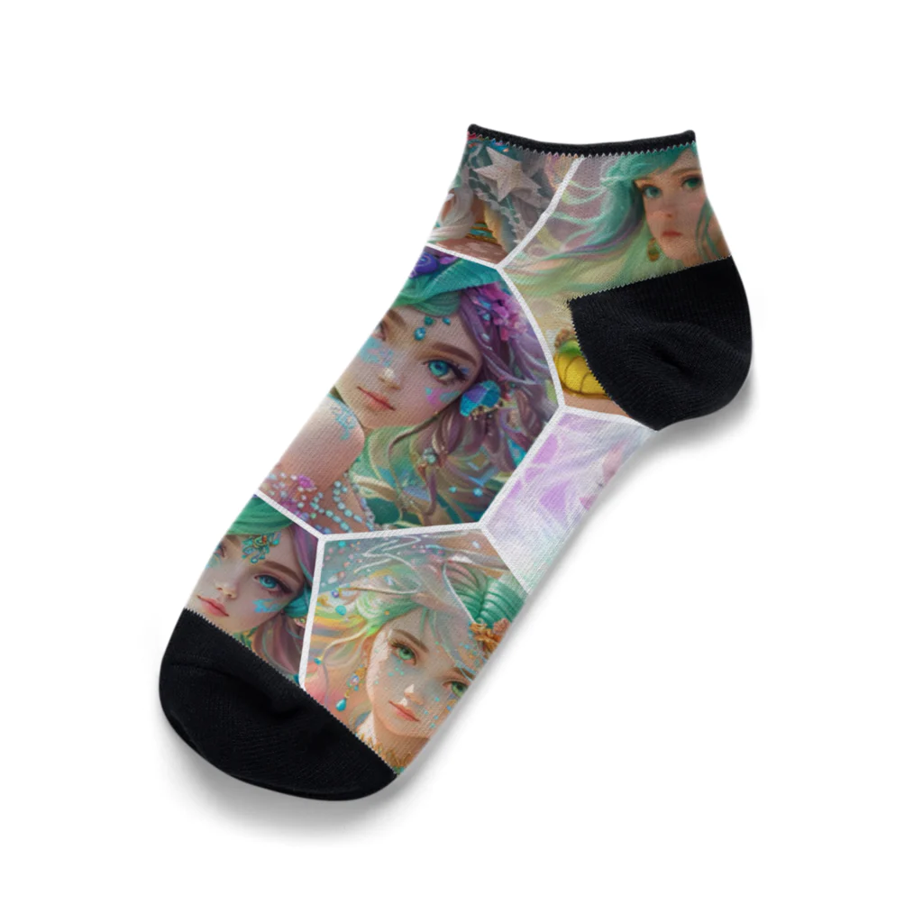💖宇宙整体♪🌈♪こころからだチャンネル♪💖のuniversal mermaid  REINAの心の旅 Ankle Socks