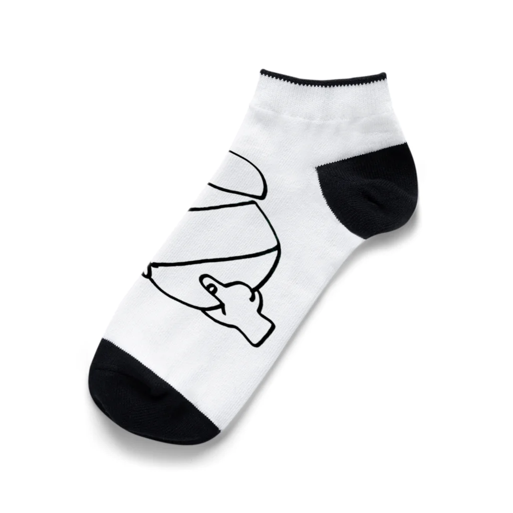 お店の名前考え中の憧れのラクレットチーズ Ankle Socks