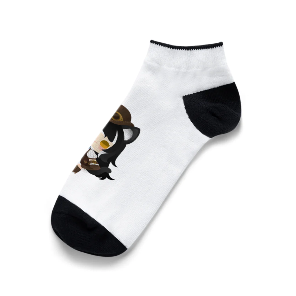 ぷにもちの黒猫ラムちゃん Ankle Socks