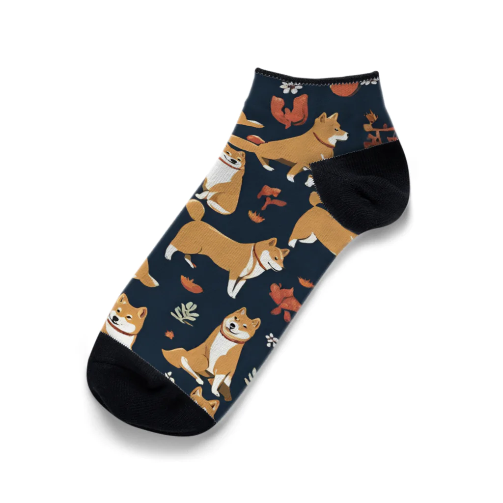 pinetreeの柴犬１ Ankle Socks