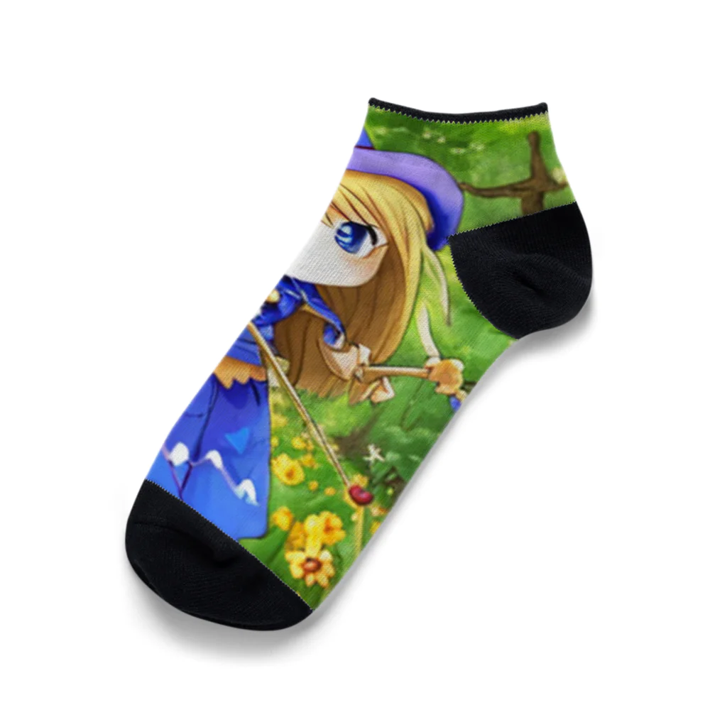 なっつ ふぁくとりーのかかしちゃん Ankle Socks